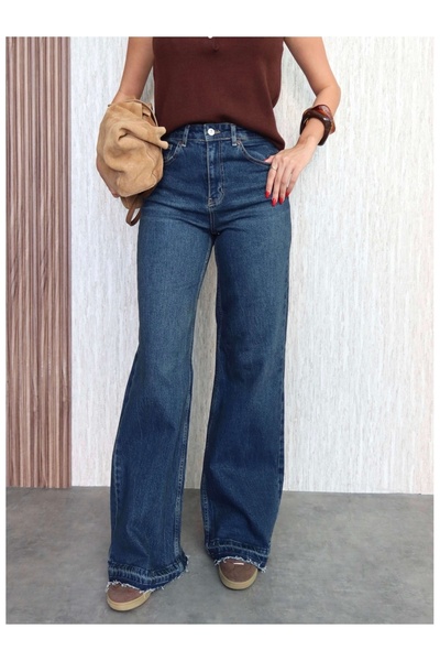 ESRAHELVACI Штани з широкими штанинами з еластичною вставкою