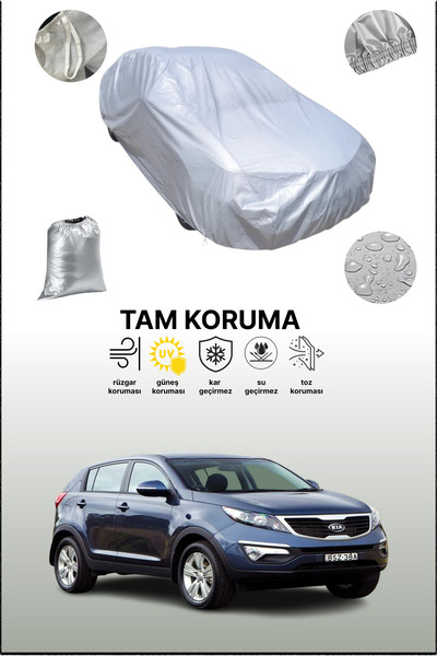 dokaca غطاء سيارة رمادي متوافق مع كيا سبورتاج 3، غطاء سيارة، غطاء حماية