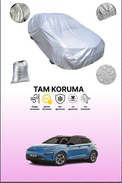 dokaca غطاء سيارة رمادي متوافق مع هيونداي كونا الكهربائية 2018 - 2021، غطاء س...