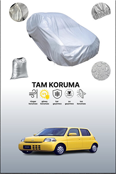 dokaca غطاء سيارة رمادي متوافق مع دايهاتسو إيس، غطاء سيارة، غطاء واقي