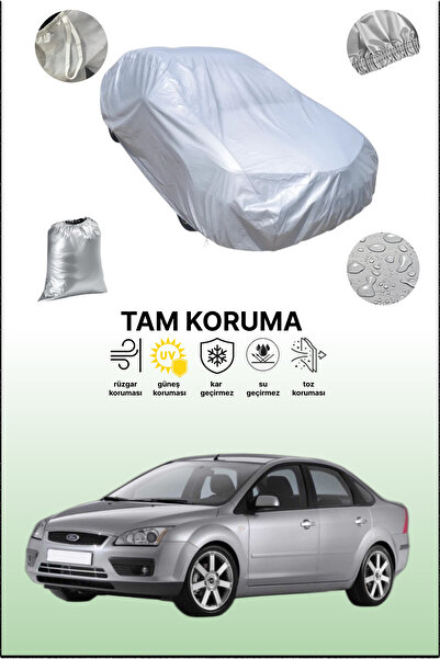 dokaca غطاء سيارة رمادي متوافق مع سيارة فورد فوكس 2 سيدان، غطاء سيارة، غطاء ح...