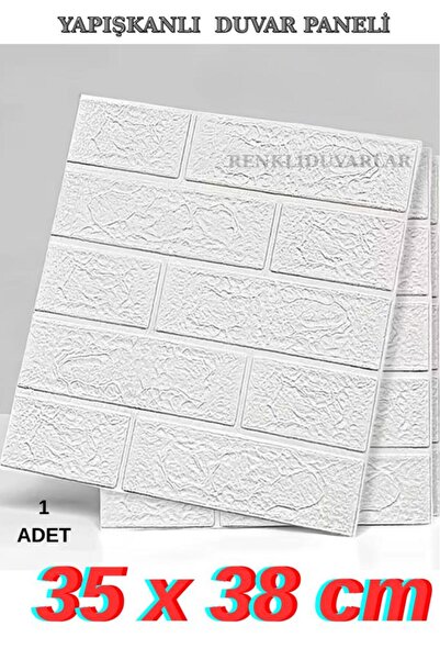 Renkli Duvarlar Kendinden Yapışkanlı Duvar Kağıdı Esnek Köpük Paneli 3d Boyut...