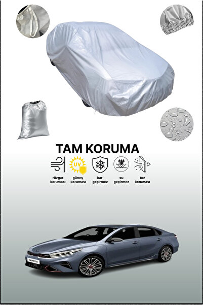 dokaca غطاء سيارة رمادي متوافق مع سيارة كيا سيراتو 4 هاتشباك، غطاء سيارة، غطاء حماية