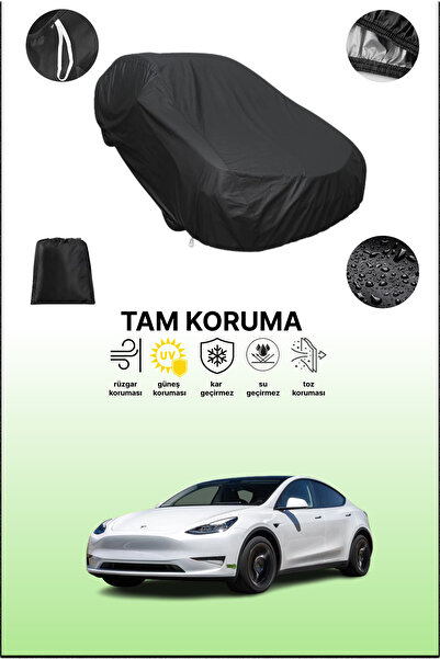 dokaca غطاء سيارة أسود متوافق مع تيسلا موديل Y، غطاء واقي، غطاء سيارة