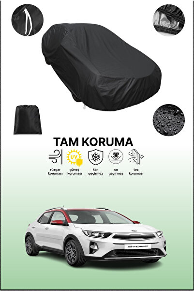 dokaca غطاء سيارة متوافق مع كيا ستونيك 2017 - 2021 باللون الأسود، غطاء واقي، ...
