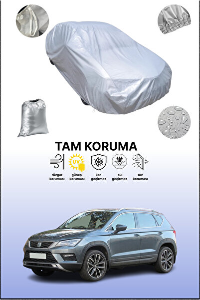 dokaca غطاء سيارة رمادي متوافق مع سيات أتيكا 2016 - 2021، غطاء سيارة، غطاء واقي