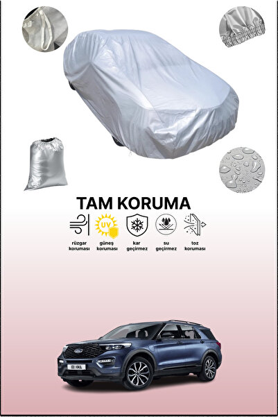 dokaca غطاء سيارة رمادي متوافق مع فورد إكسبلورر VI، غطاء سيارة، غطاء واقي