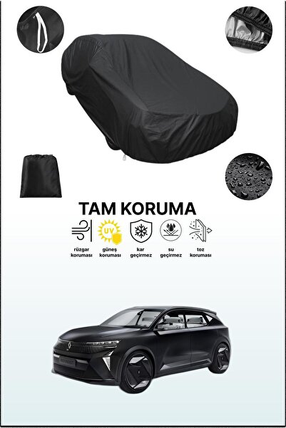 dokaca غطاء سيارة أسود متوافق مع رينو سينيك فيجن، غطاء واقي، غطاء سيارة