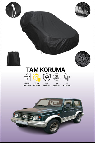 dokaca غطاء سيارة أسود متوافق مع سوزوكي ساموراي، غطاء واقي، غطاء سيارة