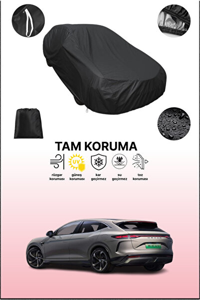 dokaca غطاء سيارة متوافق مع سيارة بي واي دي دينزا N7 باللون الأسود، غطاء واقي...