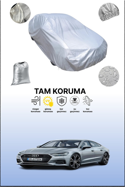 dokaca غطاء سيارة رمادي متوافق مع أودي A7 سبورتباك 2017 - 2021، غطاء سيارة، غطاء واقي