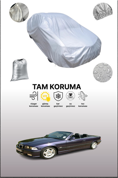 dokaca غطاء سيارة رمادي متوافق مع بي إم دبليو إم3 كابريوليه (إي36) 1994 - 1999، غطاء سيارة، غطاء واقي