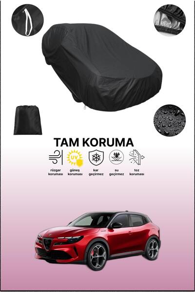 dokaca غطاء سيارة متوافق مع سيارة ألفا روميو جونيور باللون الأسود، غطاء واقي،...
