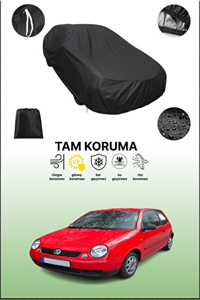 dokaca غطاء سيارة أسود متوافق مع فولكس فاجن لوبو، غطاء واقي، غطاء سيارة