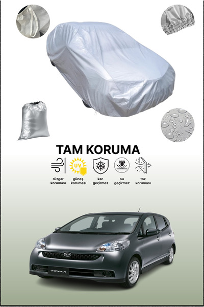 dokaca غطاء سيارة رمادي متوافق مع دايهاتسو سونيكا، غطاء سيارة، غطاء واقي