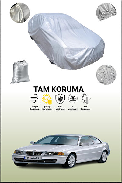 dokaca غطاء سيارة رمادي متوافق مع بي إم دبليو الفئة الثالثة كوبيه (E46) 1999 - 2003، غطاء سيارة، غطاء واقي