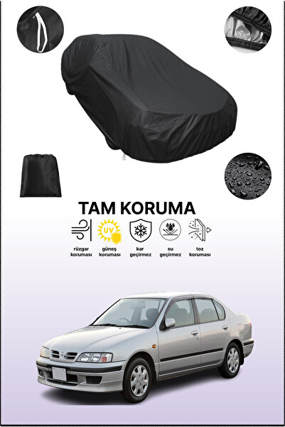 dokaca غطاء سيارة متوافق مع نيسان بريميرا سيدان 1996 - 1999، أسود اللون، غطاء...