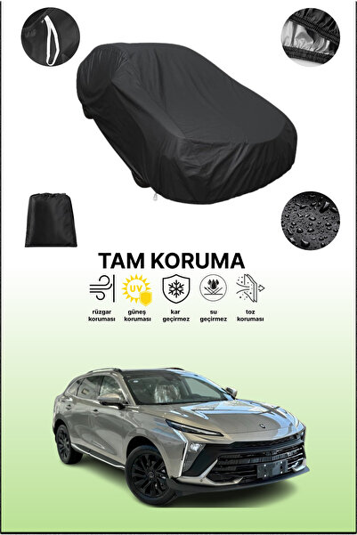 dokaca غطاء سيارة متوافق مع فورثينج تي 5 باللون الأسود، غطاء واقي، غطاء سيارة