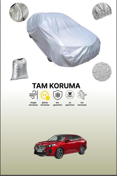 dokaca غطاء سيارة رمادي متوافق مع بي إم دبليو iX2، غطاء سيارة، غطاء واقي