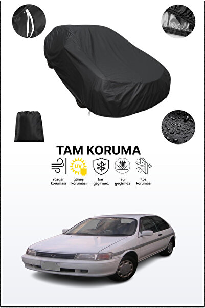 dokaca غطاء سيارة متوافق مع تويوتا كورسا هاتشباك باللون الأسود، غطاء واقي، غط...