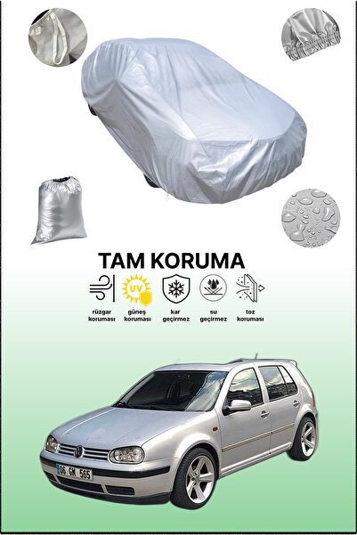 dokaca غطاء سيارة رمادي متوافق مع فولكس فاجن جولف 4، غطاء سيارة، غطاء واقي