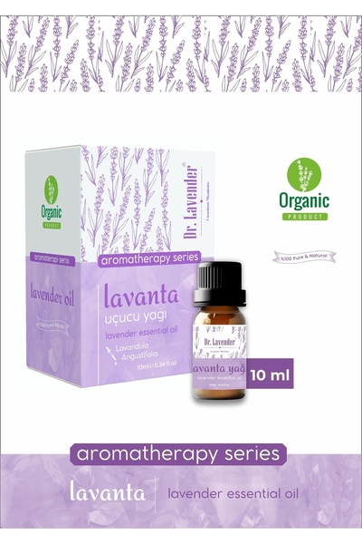Dr.Lavender Lavanta Uçucu Yağı %100 Saf ve Doğal Bahçemizden Lavanta Yağı Aromaterapi Serisi 10 ML