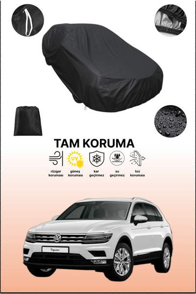 dokaca غطاء سيارة متوافق مع فولكس فاجن تيجوان 2016 - 2021، غطاء واقي، غطاء سي...