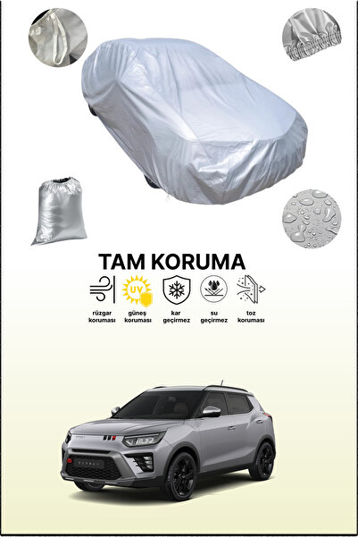 dokaca غطاء سيارة رمادي متوافق مع سانغ يونغ تيفولي، غطاء سيارة، غطاء واقي