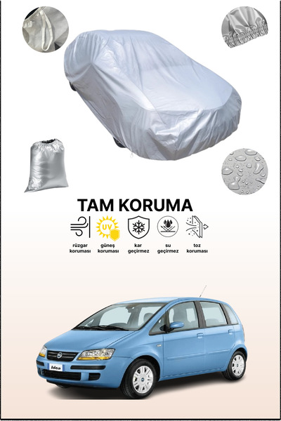 dokaca غطاء سيارة رمادي متوافق مع فيات إيديا 2010 - 2021، غطاء سيارة، غطاء واقي