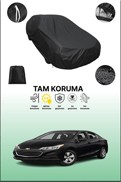 dokaca غطاء سيارة متوافق مع شيفروليه كروز 2016 - 2018 باللون الأسود، غطاء واق...