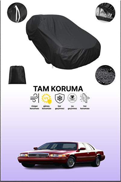 dokaca غطاء سيارة متوافق مع سيارة فورد كراون فيكتوريا 2 باللون الأسود، غطاء و...