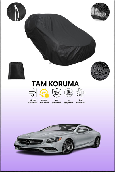 dokaca غطاء سيارة متوافق مع مرسيدس S 63 AMG كوبيه (C217) 2014 - 2017، غطاء وا...