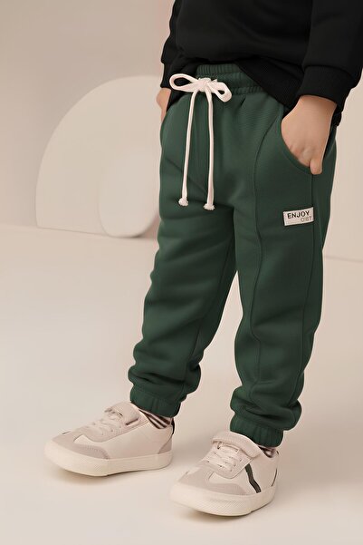 Cigit Long Tracksuit 2-8 Years Khaki Green