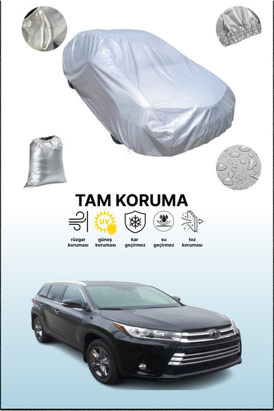 dokaca غطاء سيارة تويوتا هايلاندر 3 رمادي اللون، متوافق مع السيارات، غطاء واق...