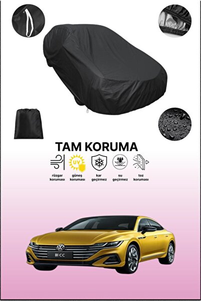 dokaca غطاء سيارة متوافق مع فولكس فاجن Vw cc باللون الأسود، غطاء واقي، غطاء س...