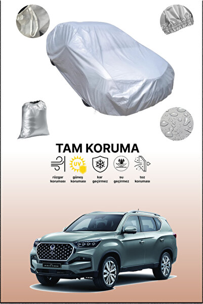 dokaca غطاء سيارة رمادي متوافق مع كيه جي إم ريكستون، غطاء سيارة، غطاء واقي