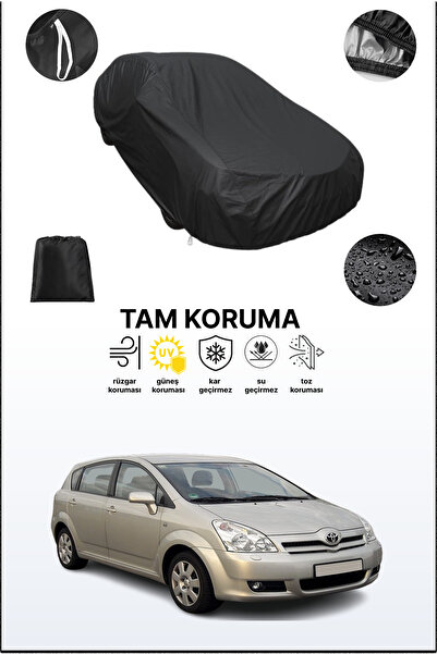 dokaca غطاء سيارة متوافق مع تويوتا كورولا فيرسو 2 باللون الأسود، غطاء واقي، غ...