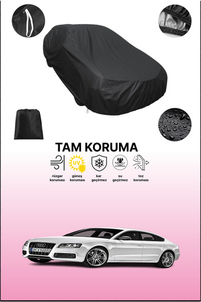 dokaca غطاء سيارة متوافق مع أودي S5 سبورتباك 2010 - 2011، غطاء واقي، غطاء سيارة أسود