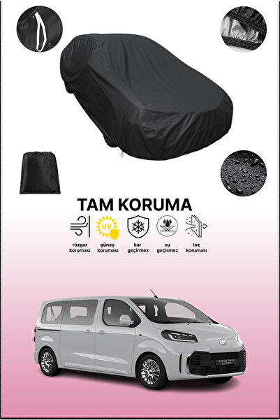 dokaca Black Toyota Proace Verso 2 Lwb Compatible Car Cover, Protective Cover...