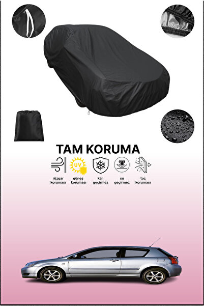 dokaca غطاء سيارة متوافق مع تويوتا كورولا سوداء ذات 3 أبواب موديلات 2000 - 20...