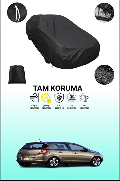 dokaca غطاء سيارة متوافق مع أوبل كورسا 5 أبواب 2006 - 2014، غطاء واقي، غطاء سيارة أسود