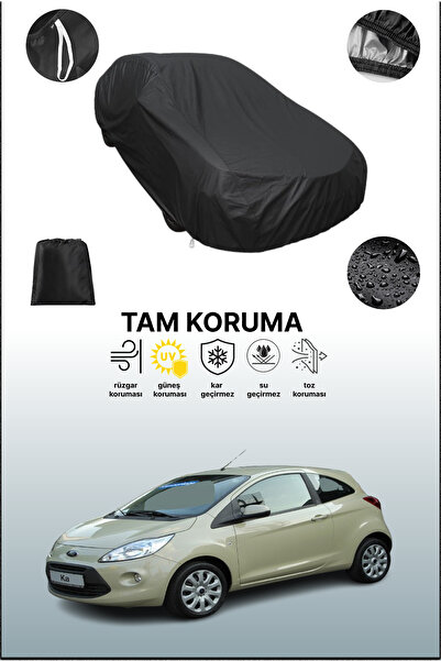 dokaca غطاء سيارة متوافق مع سيارة فورد كا 2 باللون الأسود، غطاء حماية، غطاء س...