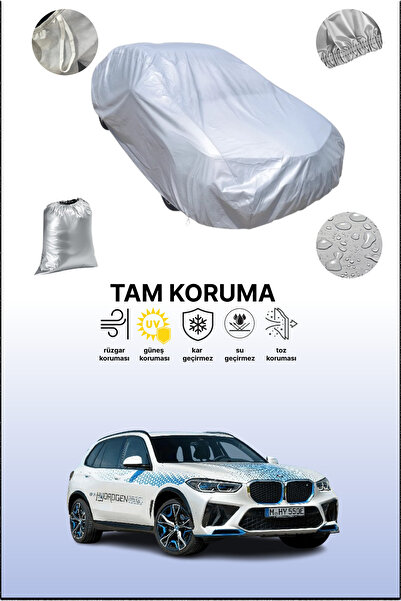 dokaca غطاء سيارة رمادي متوافق مع سيارة بي إم دبليو iX5 التي تعمل بالهيدروجين، غطاء سيارة، غطاء واقي