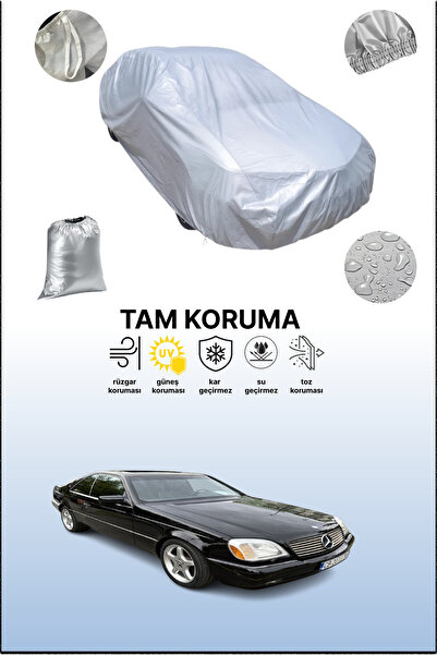 dokaca غطاء سيارة رمادي متوافق مع مرسيدس الفئة S كوبيه (C140) 1992 - 1996، غط...