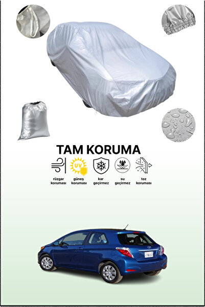 dokaca غطاء سيارة رمادي لتويوتا ياريس 3 أبواب 2011 - 2014 متوافق مع السيارات،...