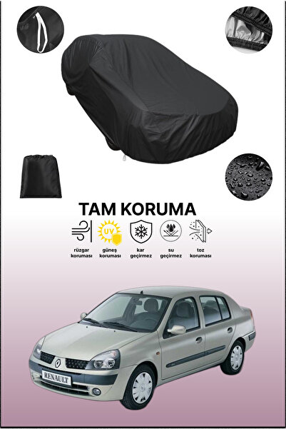 dokaca غطاء سيارة متوافق مع سيارة رينو سيمبول 1 باللون الأسود، غطاء حماية، غط...