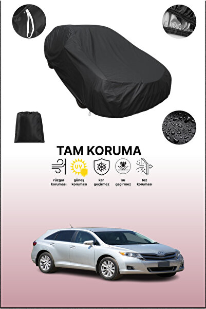 dokaca غطاء سيارة متوافق مع تويوتا فينزا 2009 - 2017، لون أسود، غطاء واقي، غط...