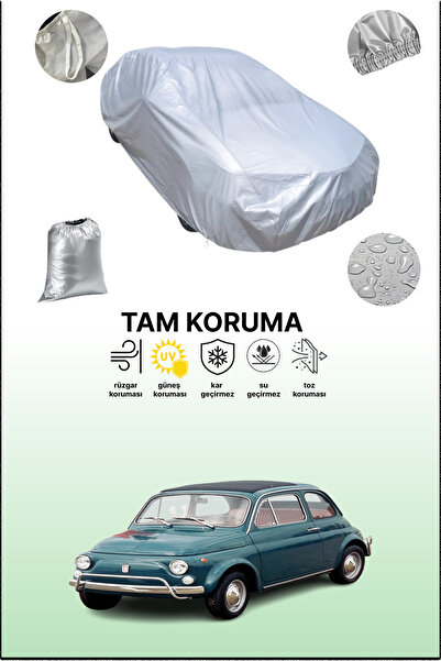 dokaca غطاء سيارة رمادي متوافق مع فيات 500 L/لوكسو 1968 - 1972، غطاء سيارة، غ...