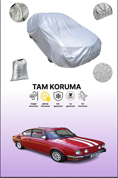 dokaca غطاء سيارة متوافق مع سيارة سكودا 110 كوبيه باللون الرمادي، غطاء سيارة،...