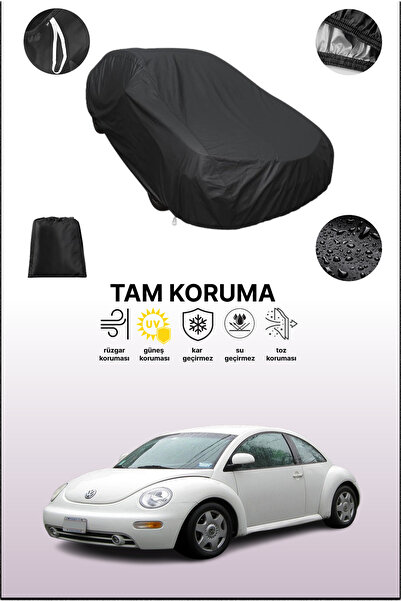 dokaca غطاء سيارة متوافق مع فولكس فاجن بيتل 1998 - 2005، أسود اللون، غطاء واق...